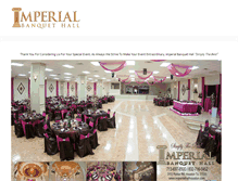 Tablet Screenshot of imperialhallhouston.com